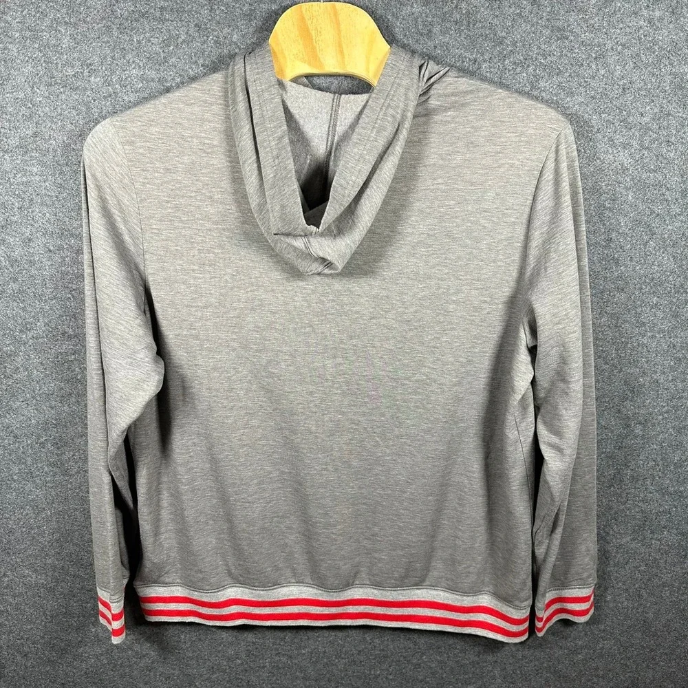 Fanatics‎ Detroit Red Wings NHL Hoodie Mens XXL Grey Red Embroidered Pullover